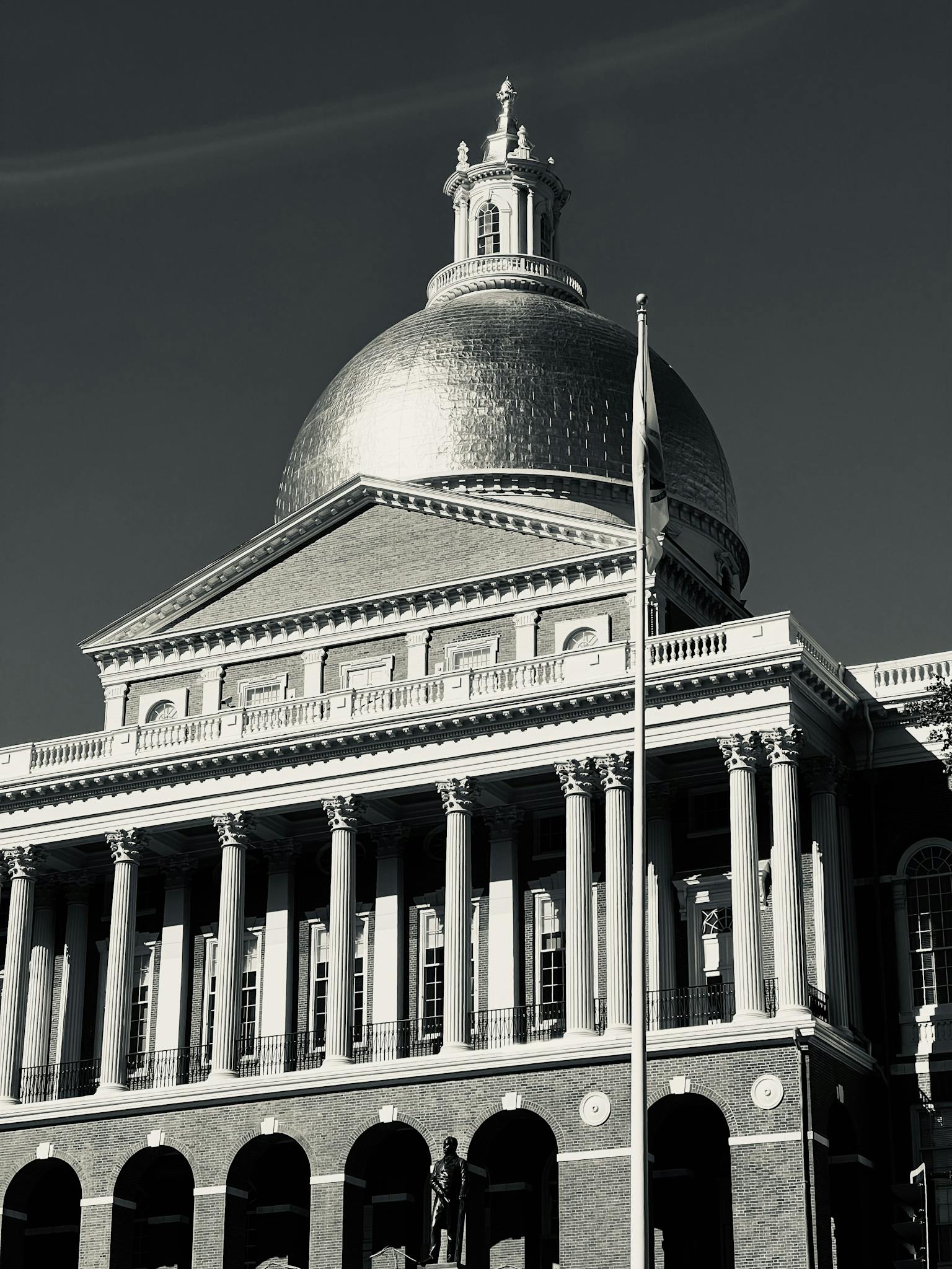 Photo of a Massachusetts State House Dome, Boston, Massachusetts, USA