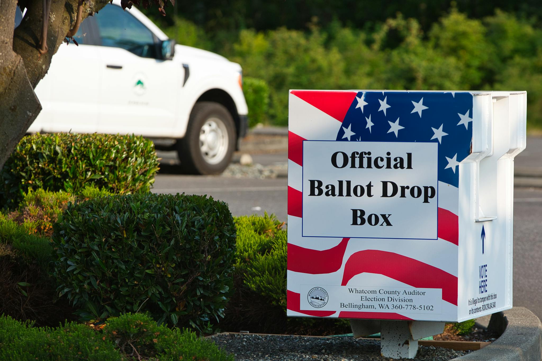 Ballot Drop Box in the America