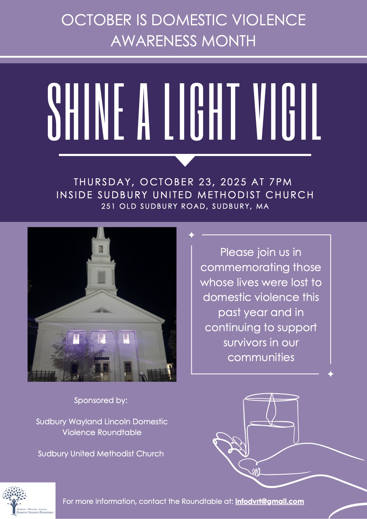 Shine a Light on Domestic Violence Vigil – Sudbury Weekly